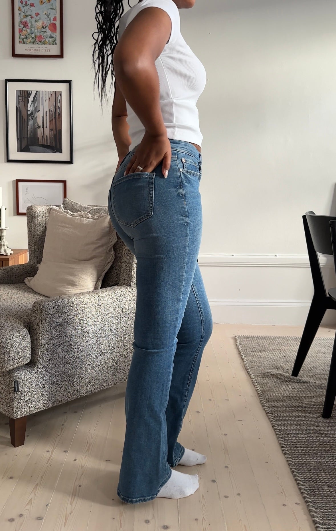 VMFLASH Flared Jeans - Medium Blue Denim